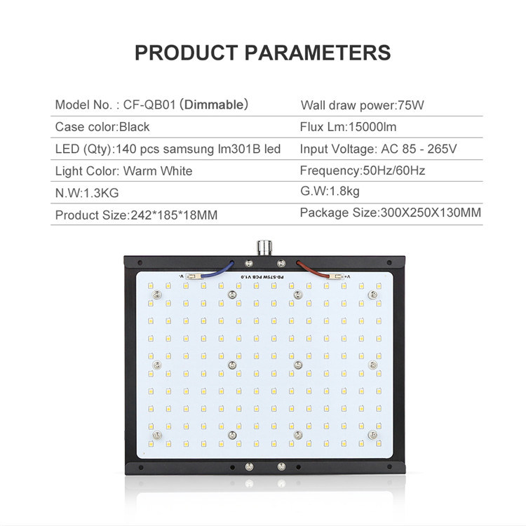 Dimmable Samsung Lm301b Lm301h Aeroponics Systems Quantom Board Grow Lamp