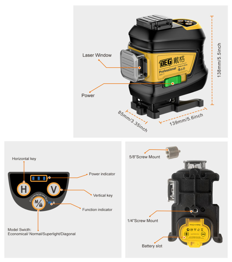 High Quality Professional Green Beam Laser Level