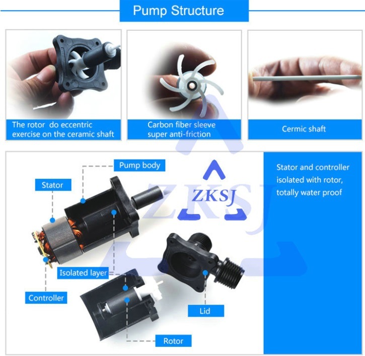 DC Pump for Fish and Vegetable Plant Greenhouse Hydroponic Growing System Soilless Cultivation