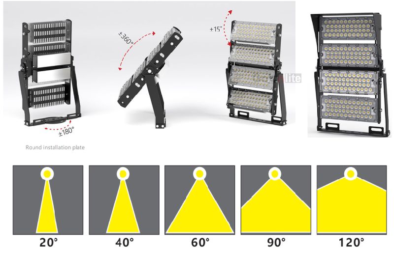 160lm/W 1000W 300W 400W 500W Floodlight LED Gym Light