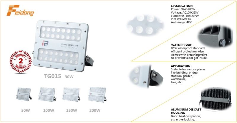 200 Watt LED Lighting Exterior Flood Light for Garden Lighting