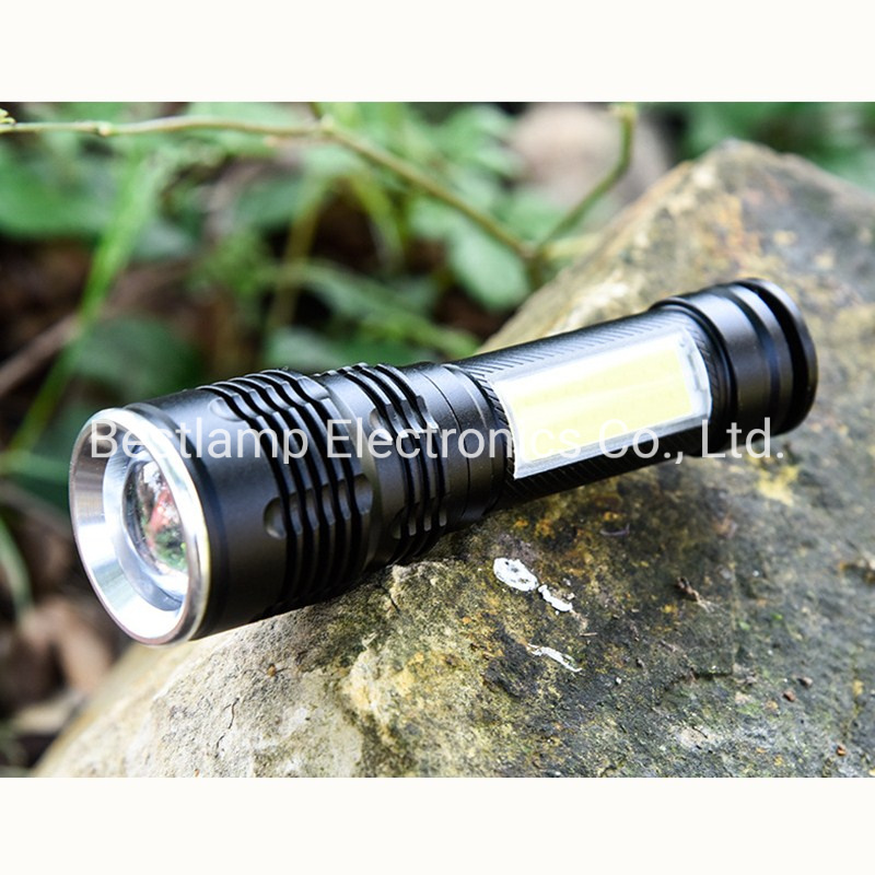 High-Brightness Rechargeble COB LED Torch Flashlight Work Lights