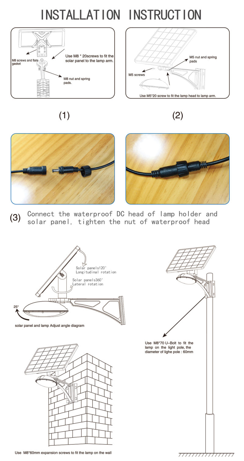 Commercial Integrated Rechargeable Security Tall Best Decorative Outdoor Solar Lights