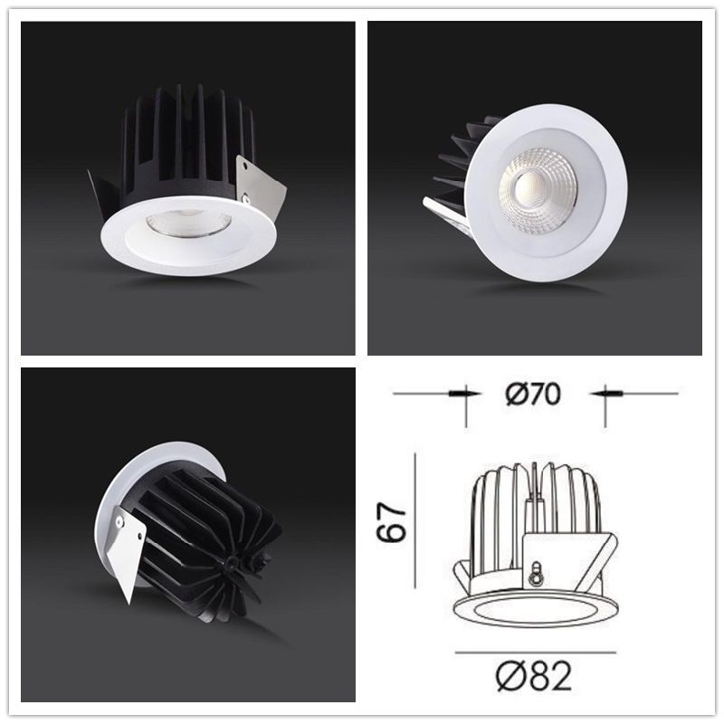 R6104 15watt 1540lm Interior COB LED Lighting LED Downlight