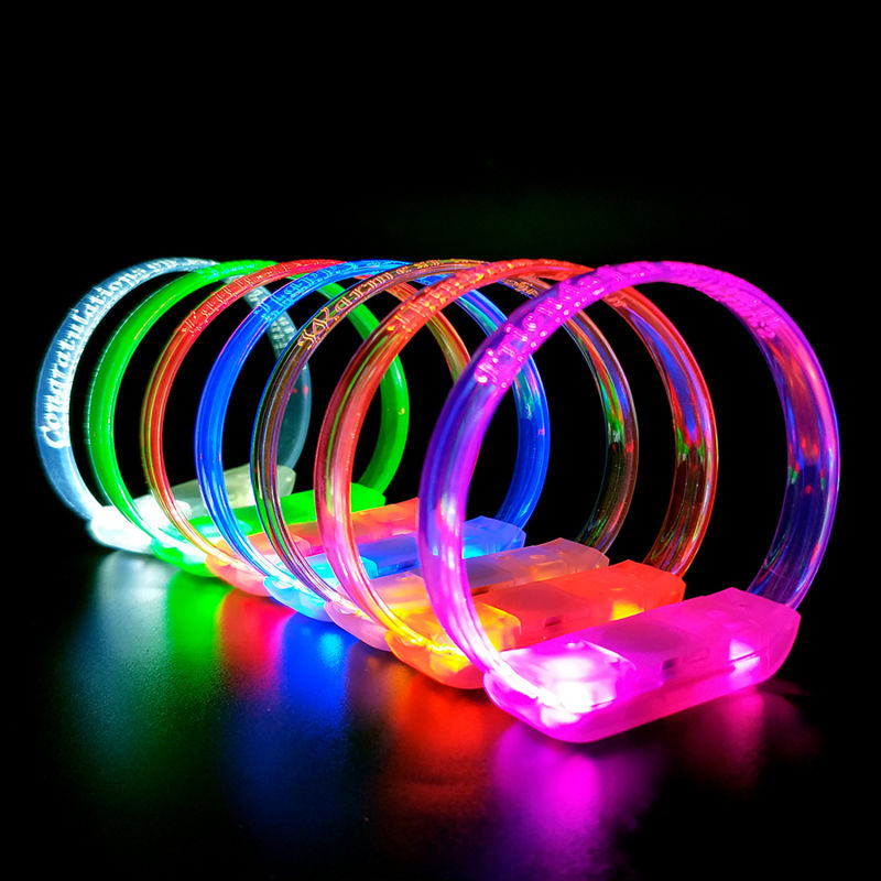 LED Light up Bracelet LED Flashing colorful Bracelet Flashing LED Wristband for Multicolor Party