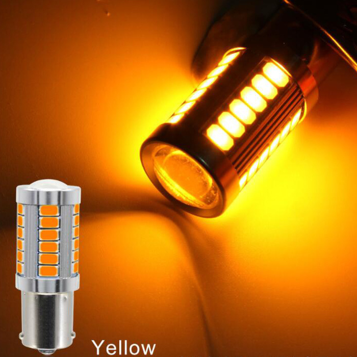 Cheap Car 33SMD 1156 LED Bulbs Amber White Red