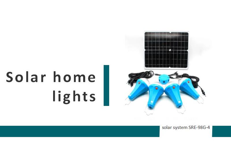 Home Solar Power System for Outside Lightings, Emerency Lighting