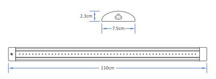 Aeroponics Systems Vertical Farming LED Grow Light 110W for Indoor