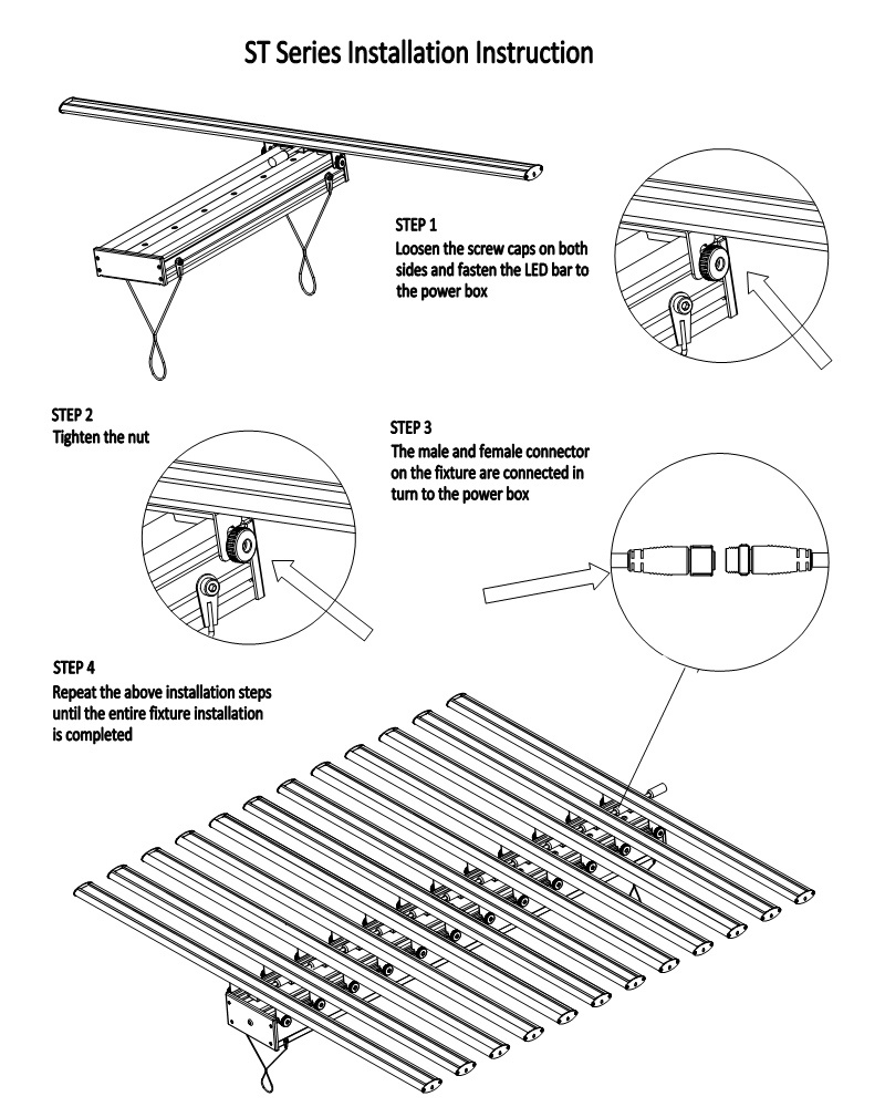 Fashion Full Spectrum Commercial Horticulture 800W LED Grow Light Bar