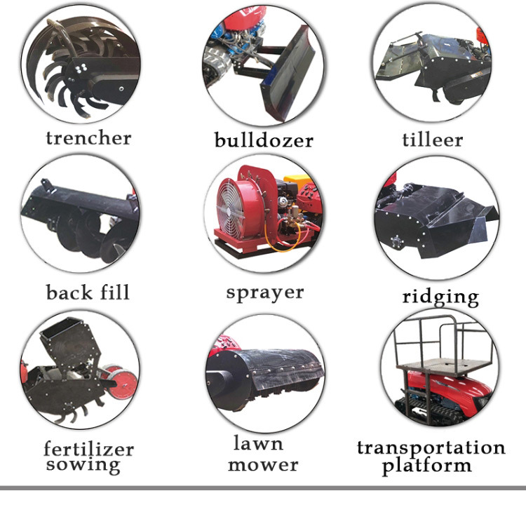 Energy Saving Growing Cultivation Automation Remote Control Ripper Cultivator Tractor for Sale