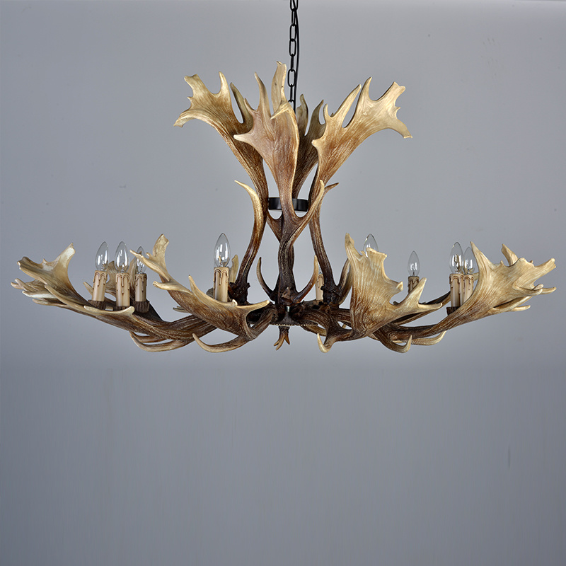 Deer Antler Hanging Pendant Light Fixtures Indoor Home Lighting (WH-AC-14)