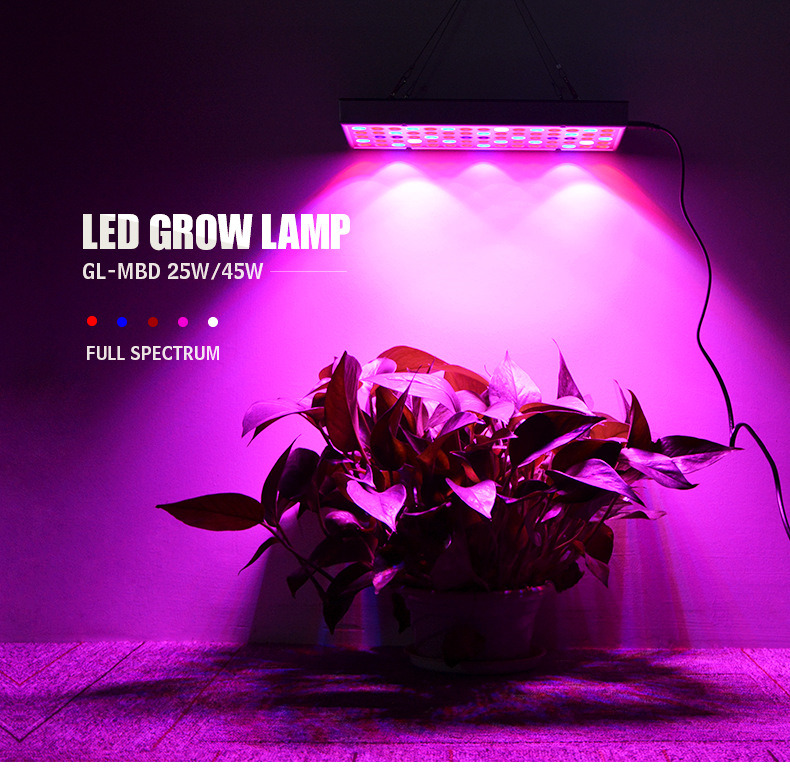 LED Grow Light 45W Lamp for Plant AC85-265V Phytolamp for Plants Full Spectrum for Plants Flower Seedling Cultivation