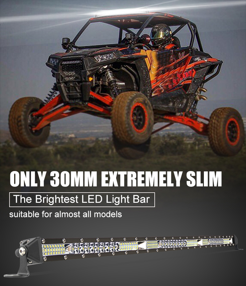 Single Row off Road LED Light Bar, Wholesale 12D Waterproof Truck 4X4 Driving Car LED Light Bar