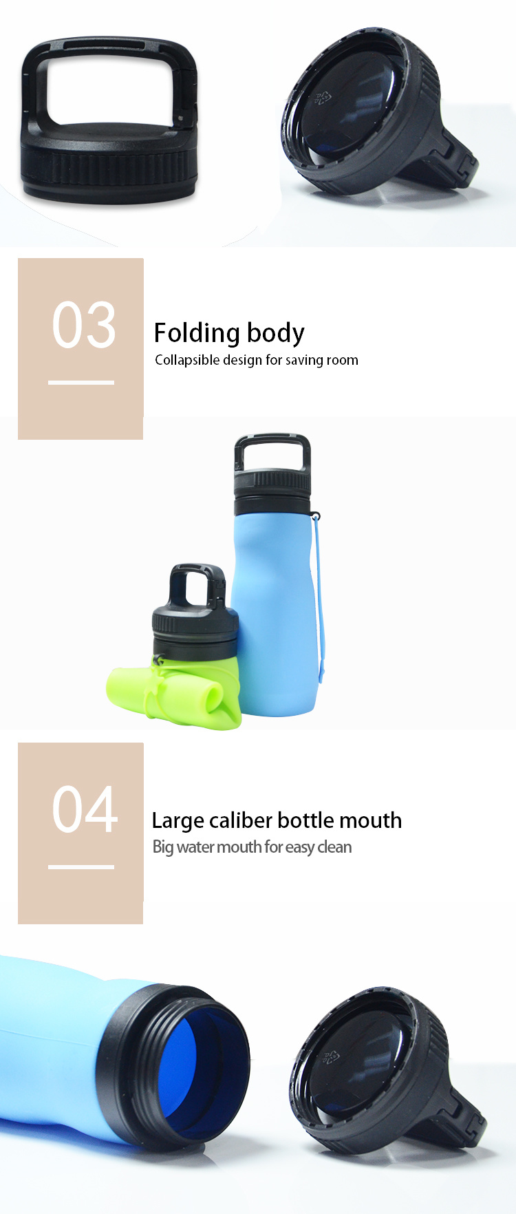 Collapsible Silicone Water Bottle Silicone Bottle Collapsible Water Bottle