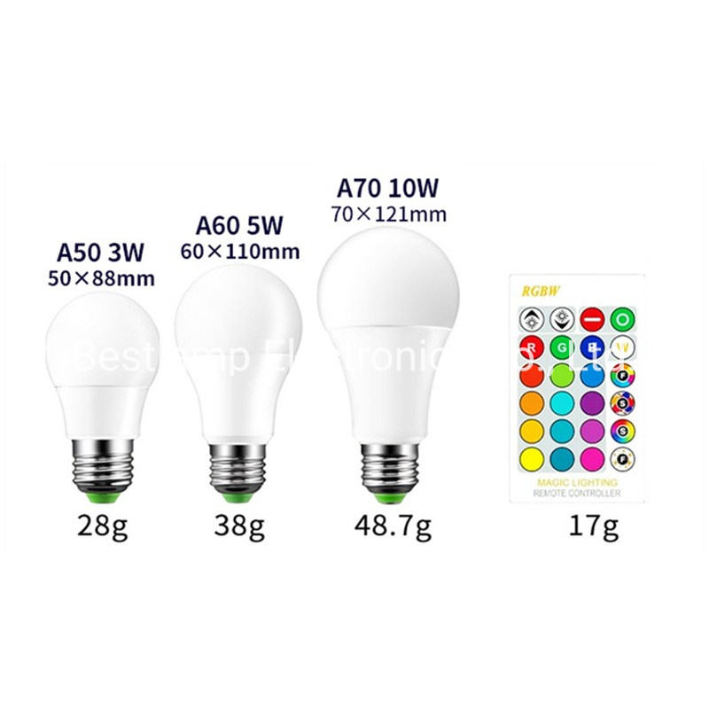 LED Bulb Light Multi Colours Lamp Bulb 3W/5W/10W