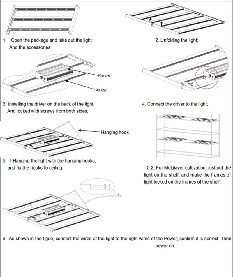 Full Spectrum 600W LED Grow Light, High Efficacy LED Grow Light, LED Agricultural Light