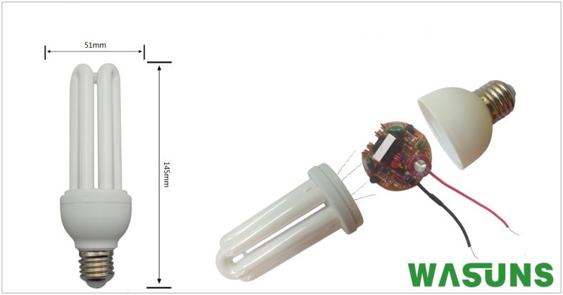 High Quality 3u 15W CFL Energy Efficient Bulbs