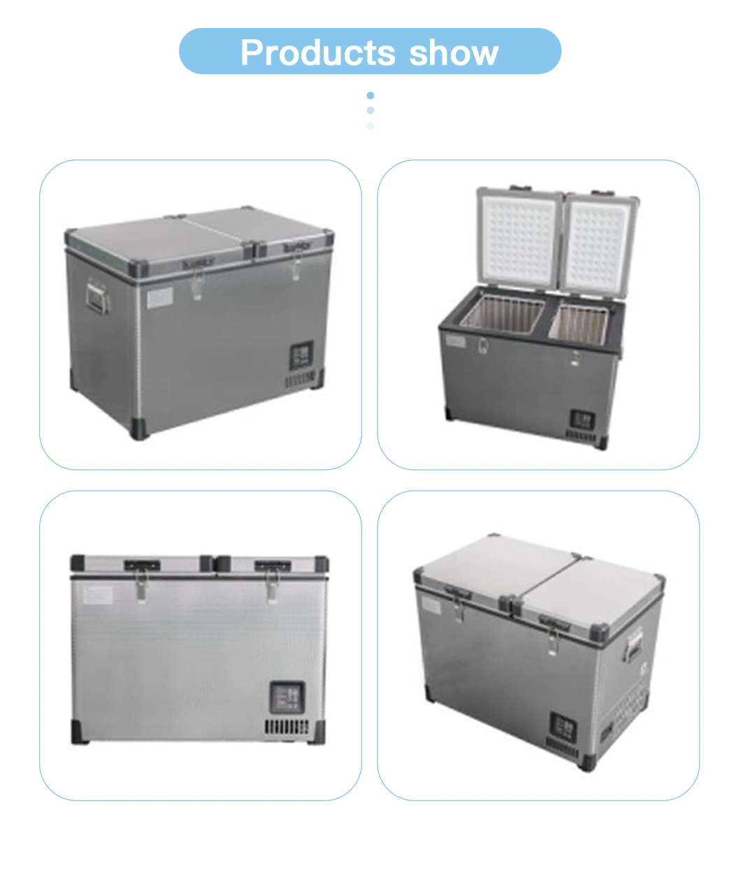 AC 48L Mini Fridge Deep Freezer for Home and Car Fridge