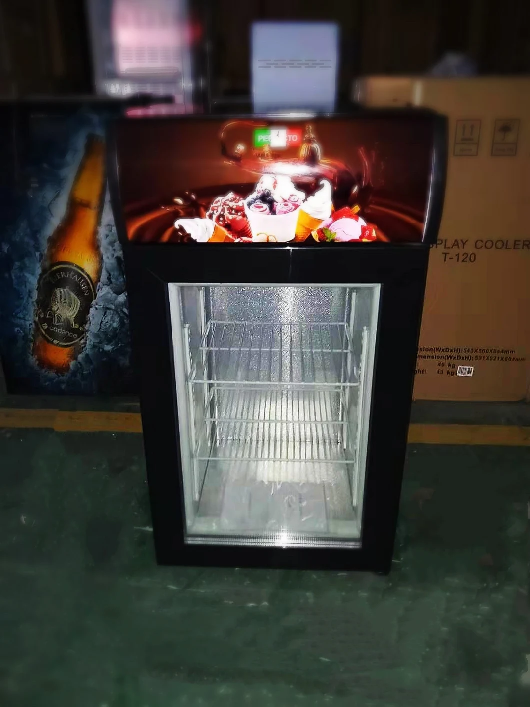 Glass Door Mini Refrigerator Small Fridge Mini Display Fridge