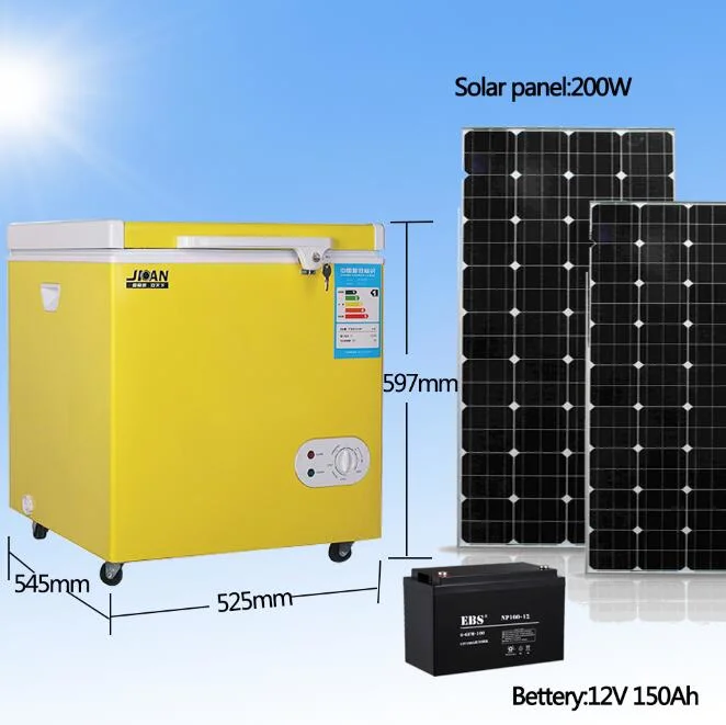 12V 24V DC Solar Refrigerator Fridge Freezer