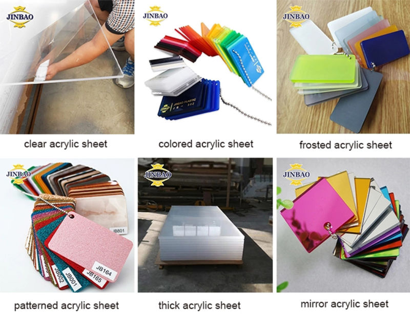 Jinbao Acrylic Plastic Sheet Cut to Size Acrylic 1 mm Sheet Cast Plexiglass Plate Price Floor Acrylic Sheet