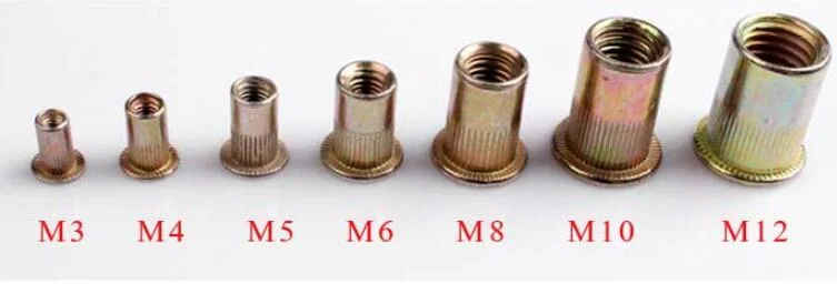 Chinese Factory-Ningbo High Quqality Stainless Steel Rivet Nuts, Zinc Plated