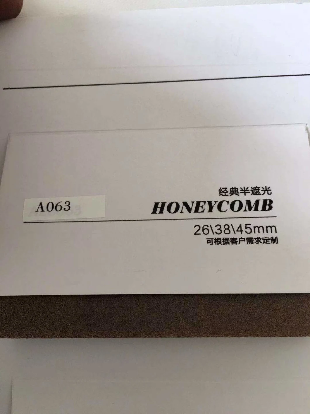 Wholesale Order 25mm Translucent Blackout 50%-100% Paper Sheer Sun-Proof Roller Blinds Honeycomb Blinds