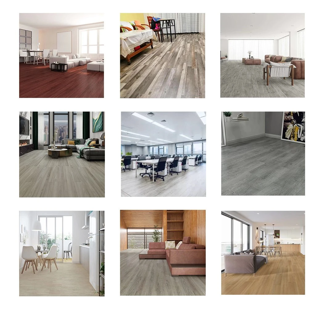 6mm 7mm 8mm Solid Core Soundproof Stain Resistant Formaldehyde-Free WPC Flooring