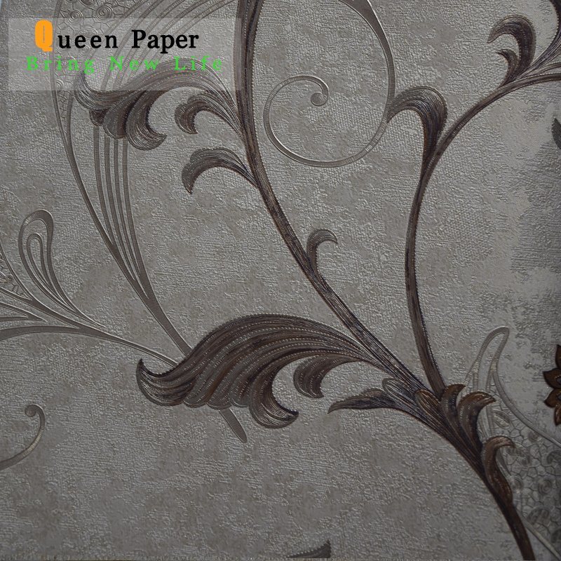 Building Material PVC Vinyl Home Decor Wall Paper / Self Adhesive PVC Wall Paper for Wall Decoration