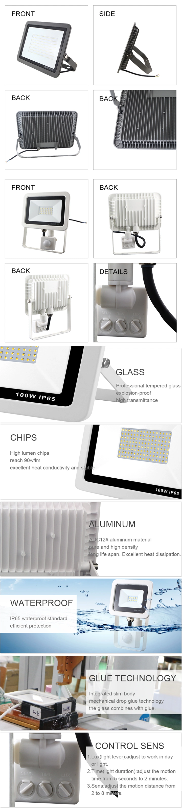 Popular Product Outdoor Heat-Resistant 120W LED Flood Light