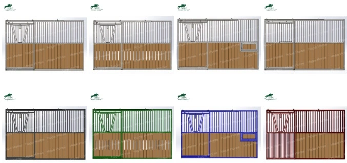 Equestrian Equine Elegant Exotic 4X2.2m Horse Box Stall Stable Panels