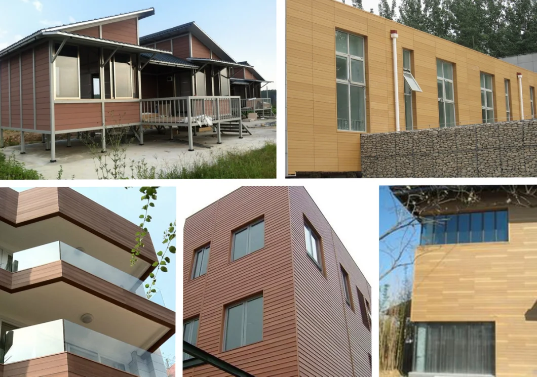 Outdoor Plastic Wood Composite Wall Cladding WPC Exterior Wall Panels