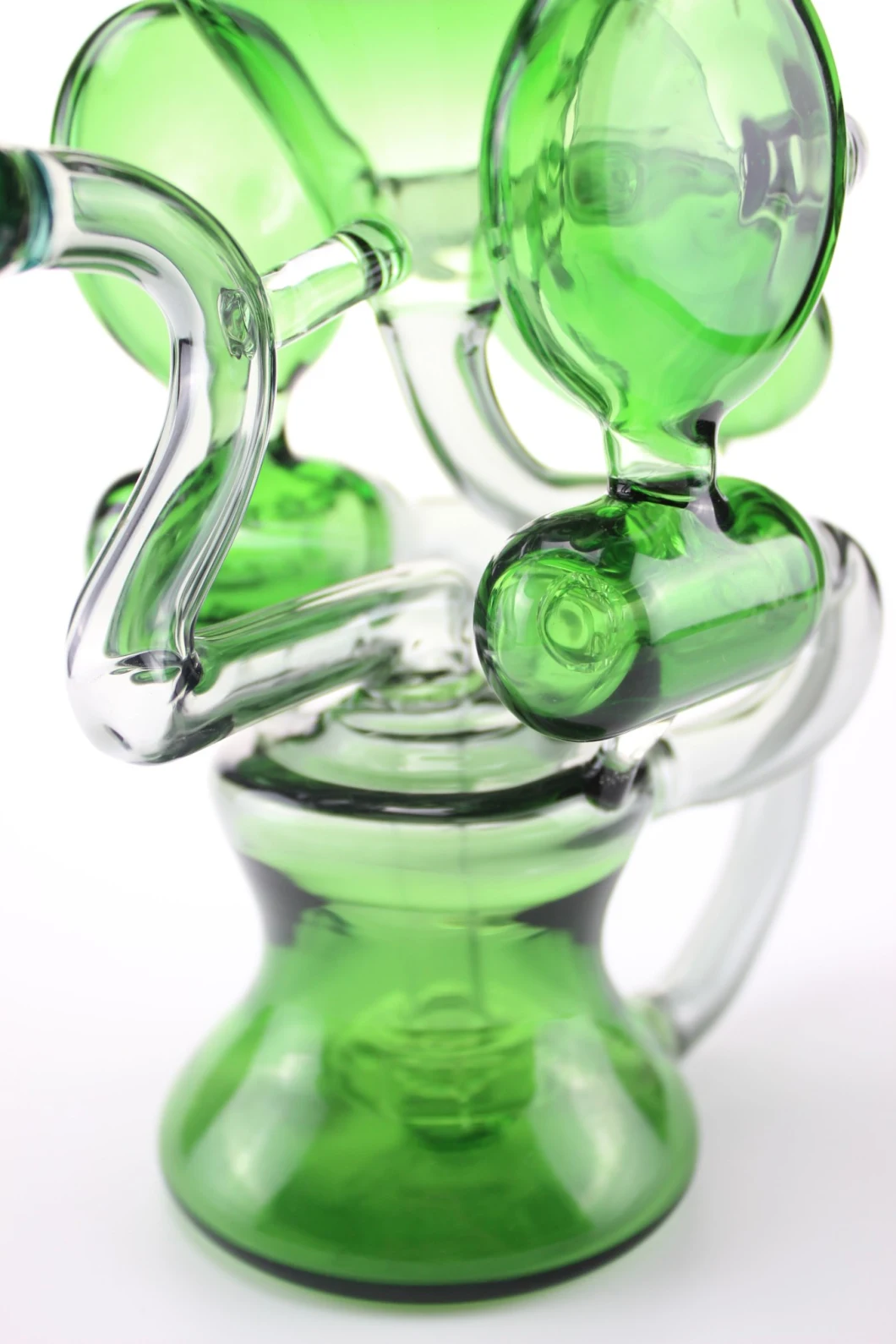 2019 New Design Glass Water Pipe Healthy Glass DAB Rigs Glass Smoking Recycler with Good Function