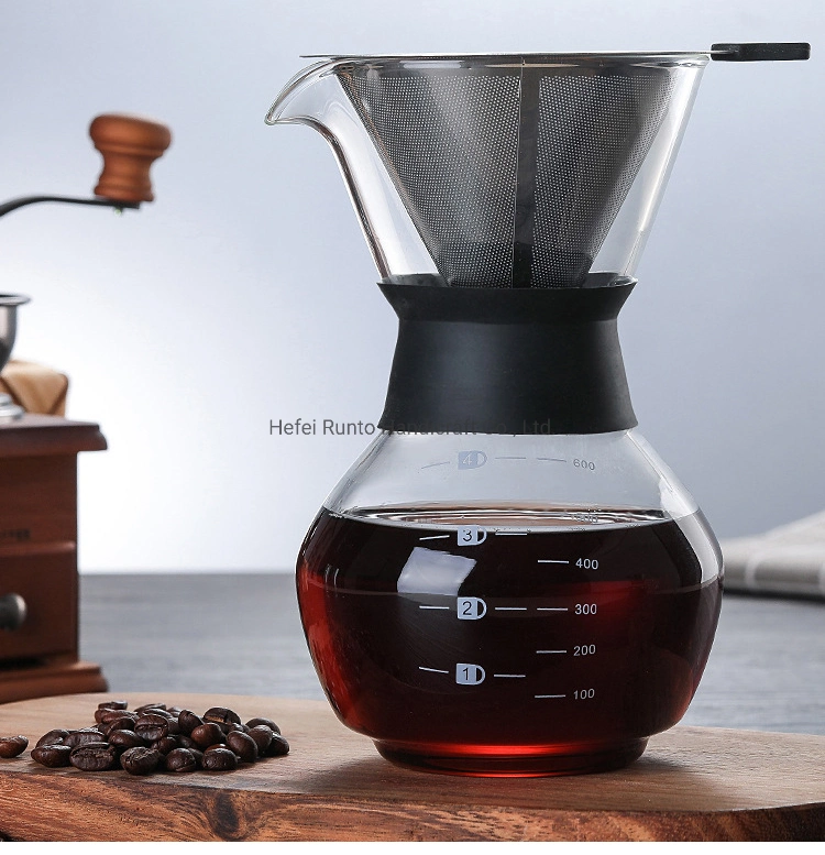 Hot Selling Custom Design Coffee Pot High Borosilicate Glass Coffee Pot for Sale