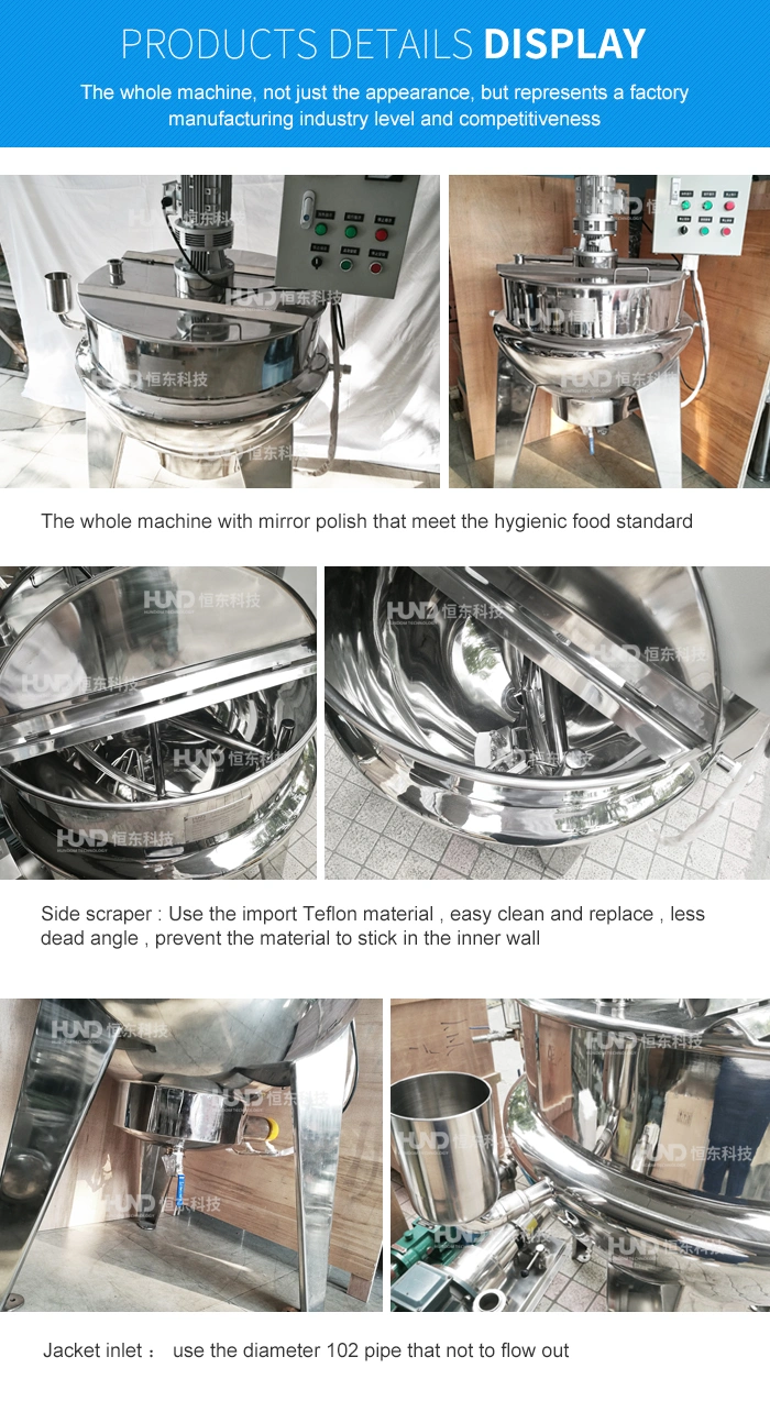 Tilting Industry Steam Pressure Cooker Stainless Steel for Bean Meat Bone Soup