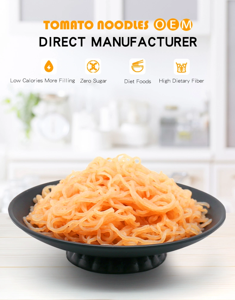 Zero Fat Instant Konjac Noodles Delicious Tomato Noodles for to Lose Weight People