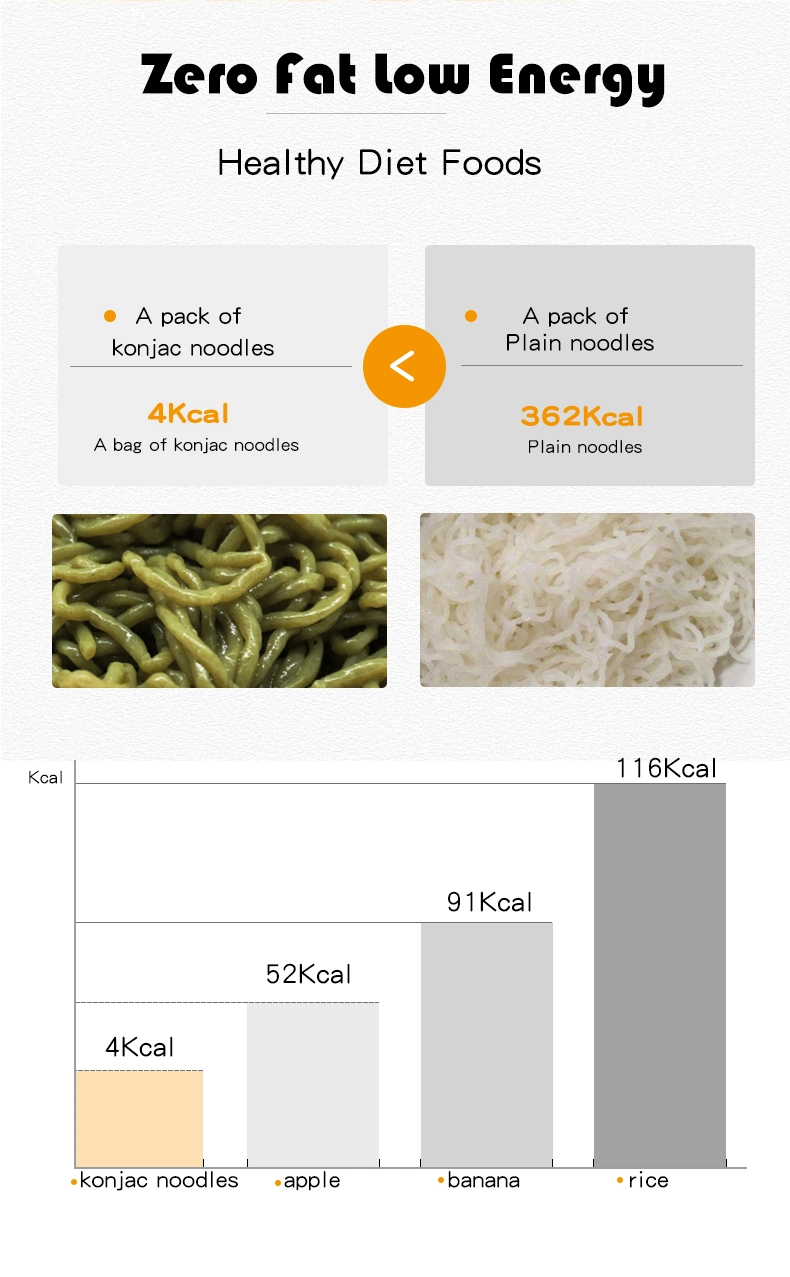 Factory Price Gluten Free Shirataki Pasta Konjac Seaweed Noodles