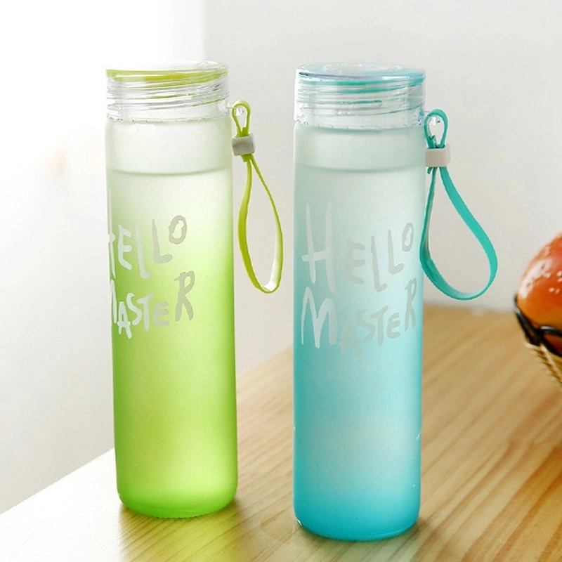 Clear & Frost My Bottle Water Glass Bottle Wide Mouth Colored Cap 480ml 2020