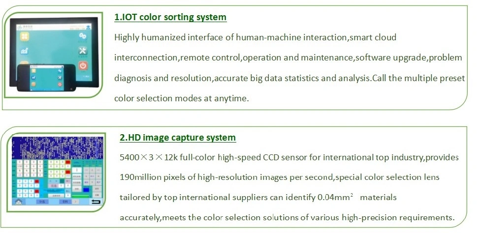 2020 New 512 Channels Mung Bean/Red Bean/Black Bean Color Sorter for Beans Processing