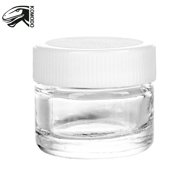 Manufacturer Wholesale Luxury 5ml Clear Cosmetic Wide Mouth Glass Jars