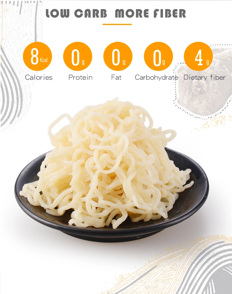 Glucomannan Noodles Delicious Pasta Spaghetti Instant Konjac Oatmeal Noodles