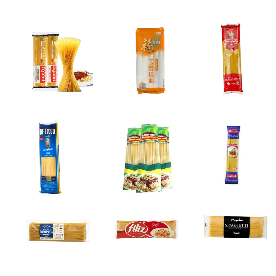 Automatic Multi-Function Pasta Spaghetti/Dry Noodles Stick Flow Plastic Bag Wrapping Packing Machine