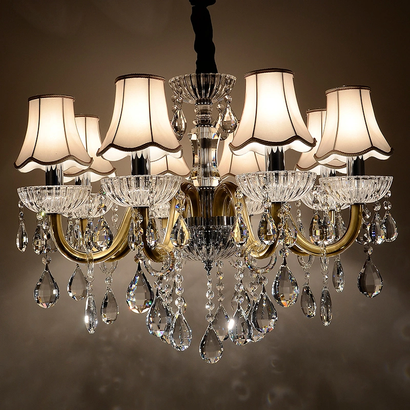 Large Crystal Lustre Art Glass Attractive Large Lobby Chandelier (WH-CY-102)