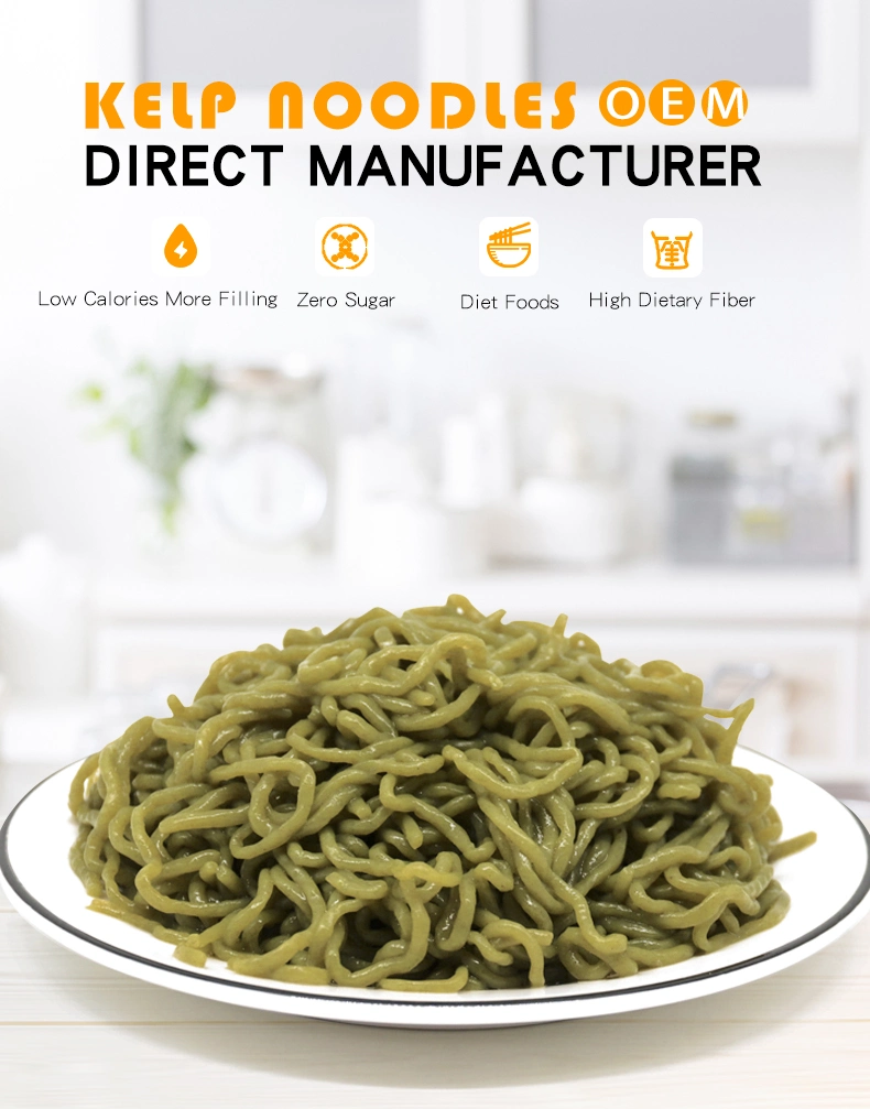 Factory Price Gluten Free Shirataki Pasta Konjac Seaweed Noodles