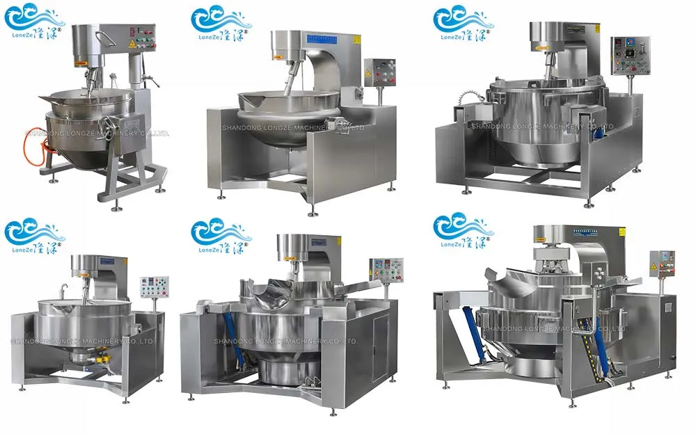 Ce Approved Industrial Cooking Mixer Machine Jacketed Kettle Cooking Kettle for Mung Bean Paste Vanilla Bean Paste for Sale