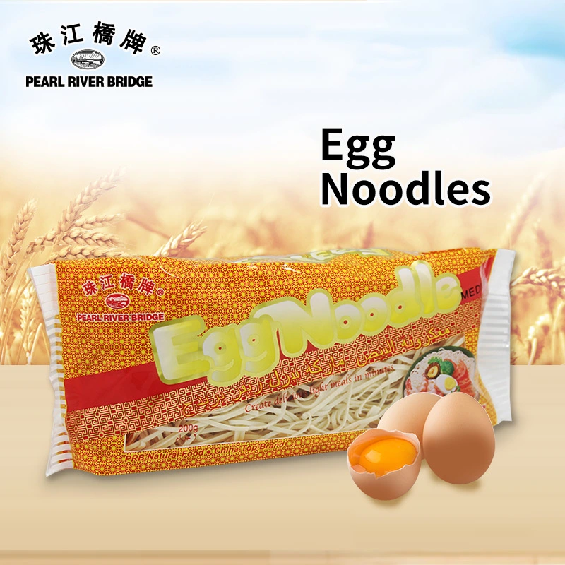 Egg Noodles 200g (Medium) Pearl River Bridge Chinese Traditional High Quanlity Dried Noodles