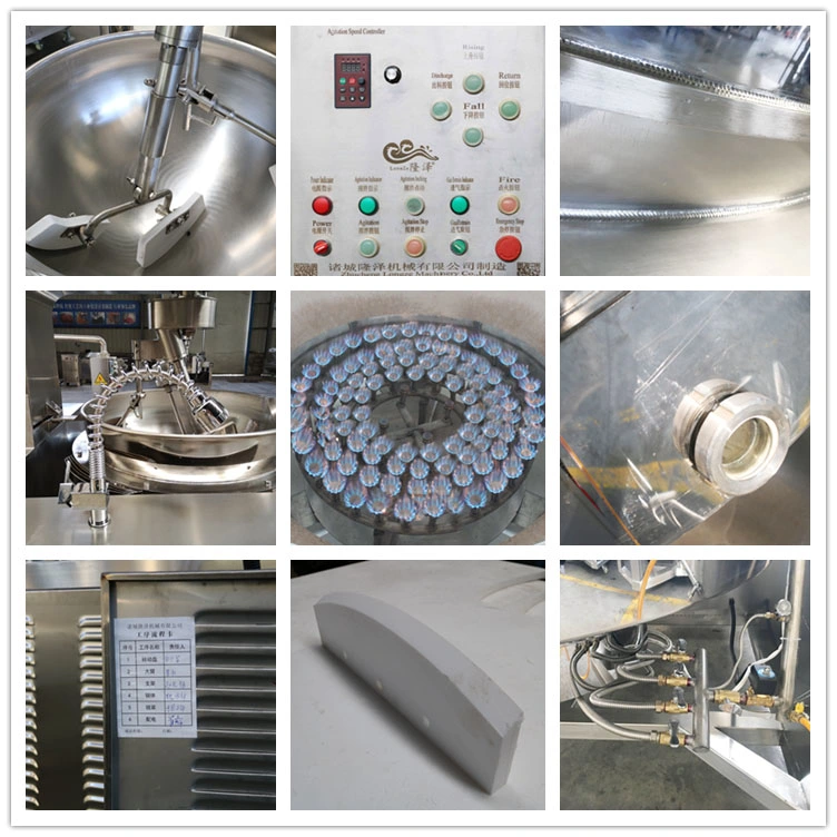 Ce Approved Industrial Cooking Mixer Machine Jacketed Kettle Cooking Kettle for Mung Bean Paste Vanilla Bean Paste for Sale