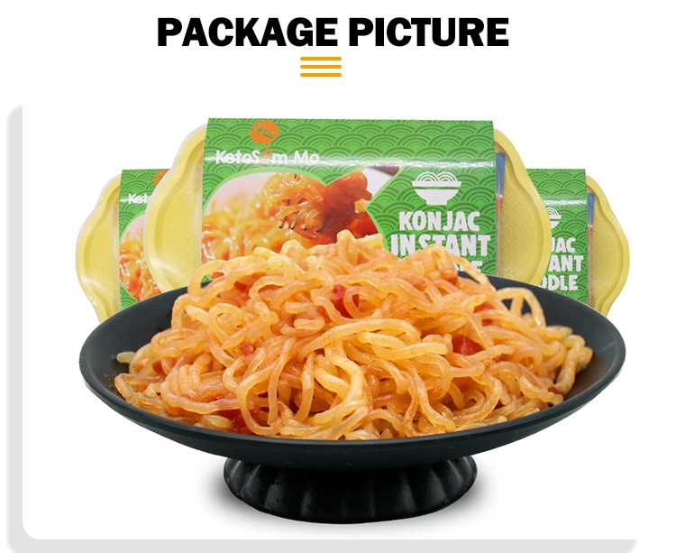 Tomato Flavor Konjac Instant Noodles Keto Health Products Diet Food