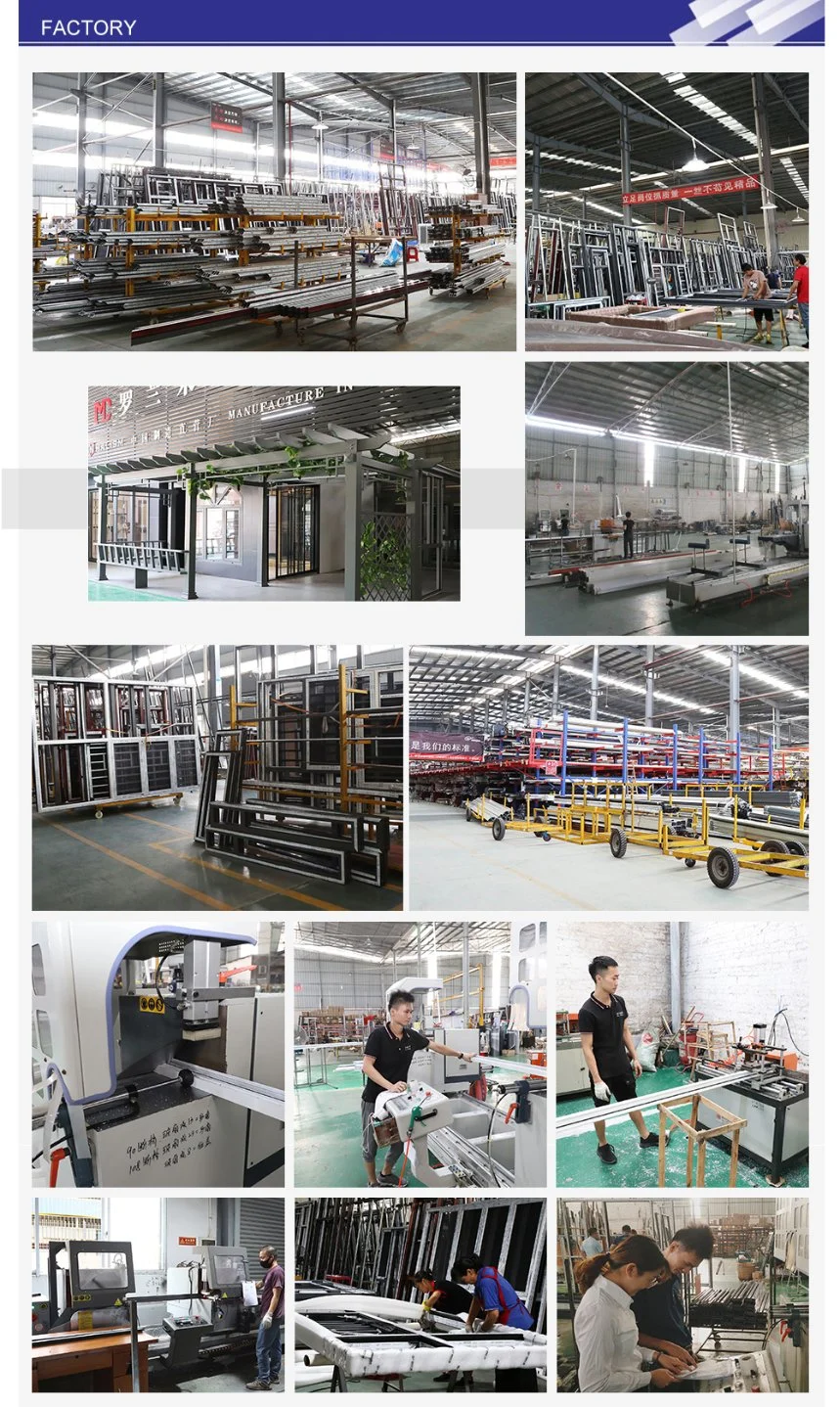 Foshan Manufacturer Broad Viewing Aluminium Folding Window with Insulation Glass