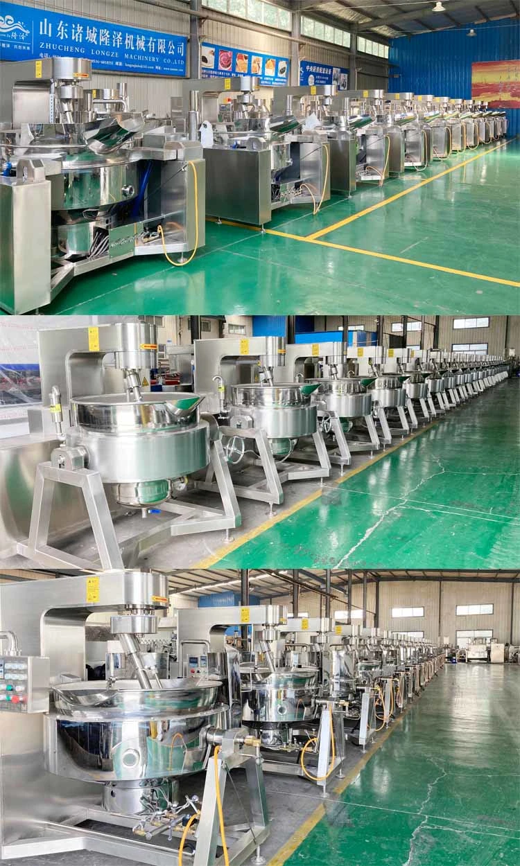 Ce Approved Industrial Cooking Mixer Machine Jacketed Kettle Cooking Kettle for Mung Bean Paste Vanilla Bean Paste for Sale